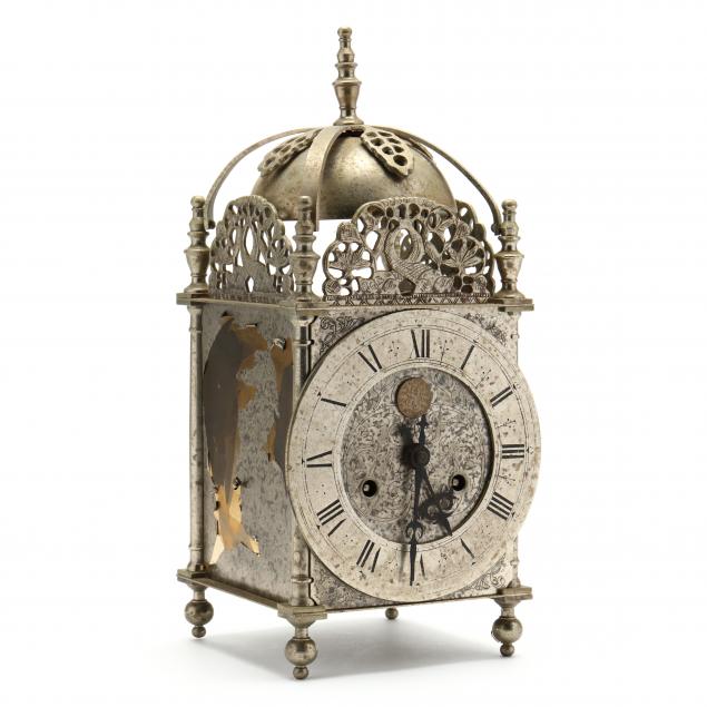 vintage-dutch-style-silvered-bracket-clock-bulova