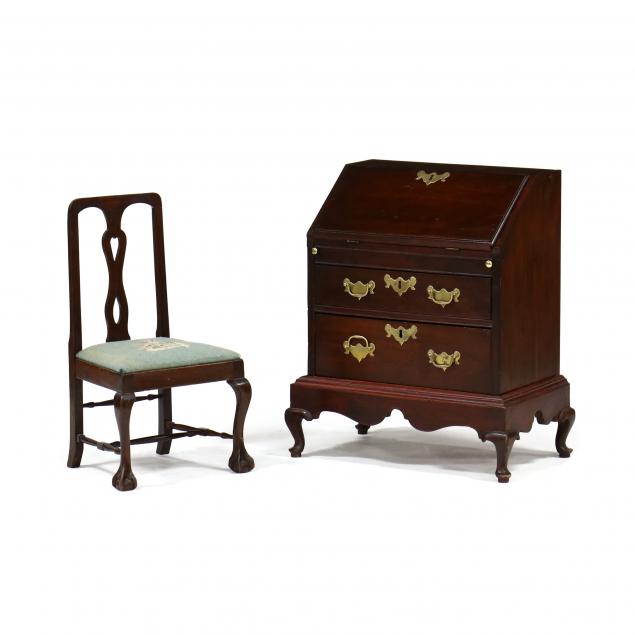 antique-child-s-queen-anne-desk-and-chair