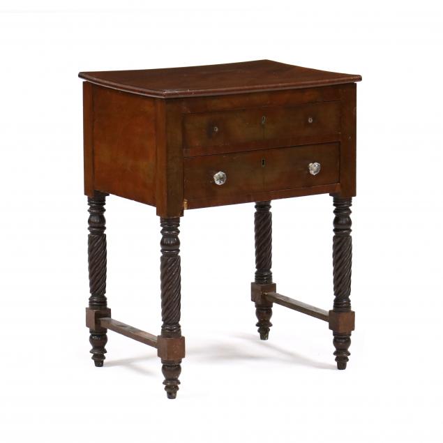 american-classical-mahogany-two-drawer-work-table