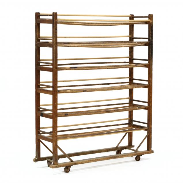 antique-french-oak-rolling-baker-s-rack