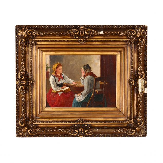 manner-of-meyer-von-bremen-german-1813-1886-genre-scene-with-two-women-conversing