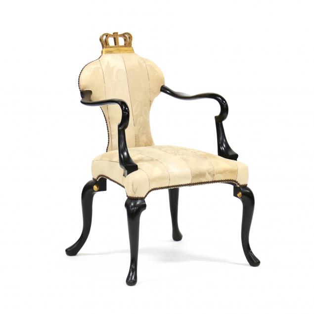 baker-queen-anne-style-armchair