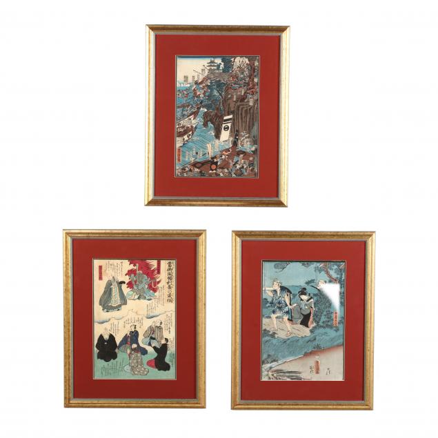 three-japanese-woodblocks