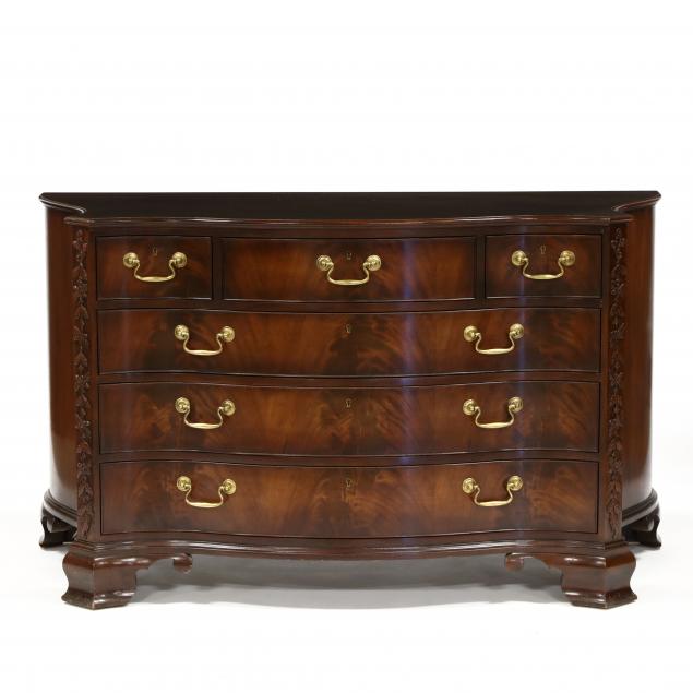 baker-chippendale-style-serpentine-chest-of-drawers