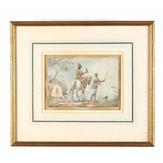 att-sir-john-james-steuart-of-allanbank-scottish-1779-1849-hunting-scene