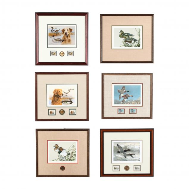 six-framed-south-carolina-waterfowl-association-prints-and-stamps