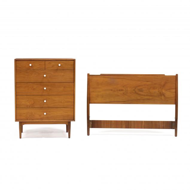 drexel-i-declaration-i-walnut-chest-of-drawers-and-headboard