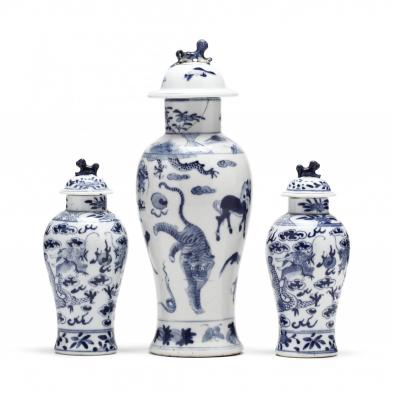 a-group-of-chinese-porcelain-blue-and-white-covered-jars