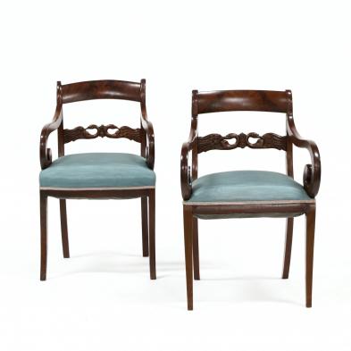 pair-of-unusual-american-classical-arm-chairs