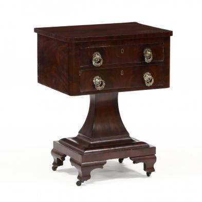 american-classical-mahogany-two-drawer-stand
