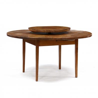 southern-federal-style-lazy-susan-dining-table