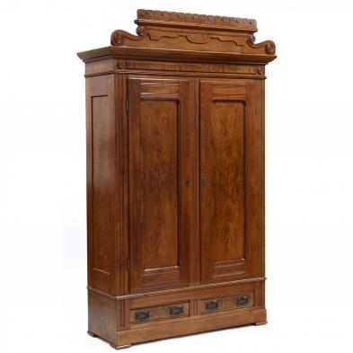 american-victorian-walnut-wardrobe