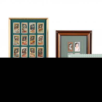 two-frames-with-antique-cigarette-cards