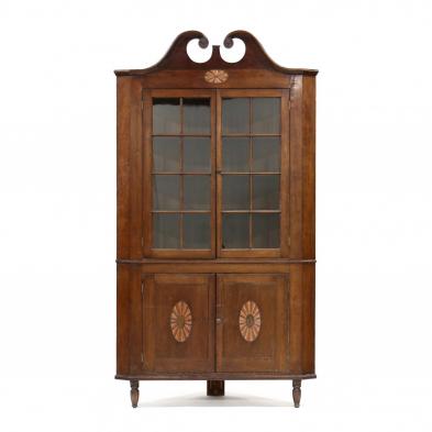 southern-federal-carved-cherry-corner-cupboard