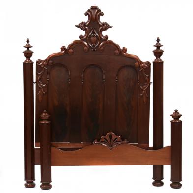 american-rococo-revival-carved-mahogany-full-size-bed