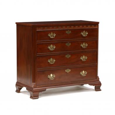 baker-chippendale-style-mahogany-chest-of-drawers