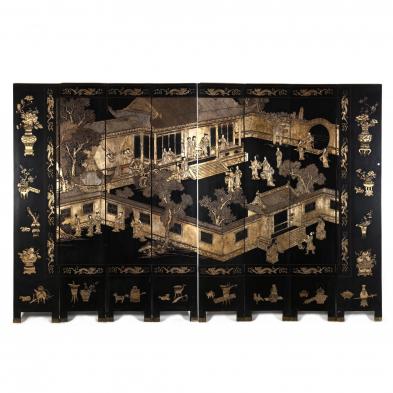chinese-eight-panel-lacquered-floor-screen