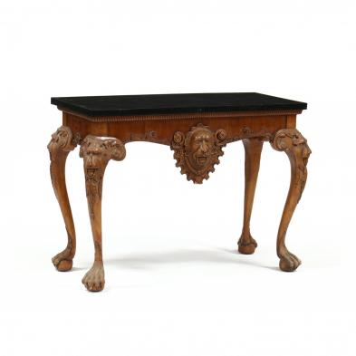colony-furniture-george-ii-style-tessellated-stone-and-carved-mahogany-console-table