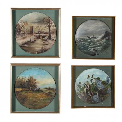 a-set-of-four-antique-paintings-19th-century
