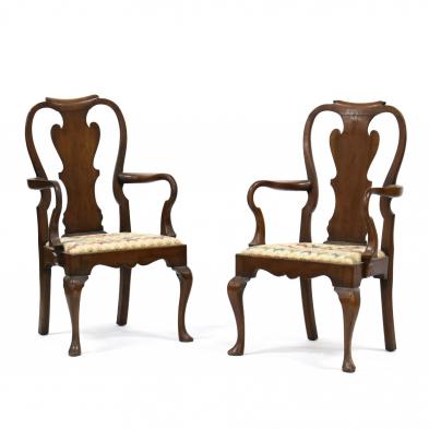 pair-of-queen-anne-style-mahogany-arm-chairs
