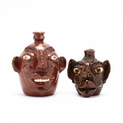 nc-folk-pottery-peggy-and-foister-cole-face-jugs