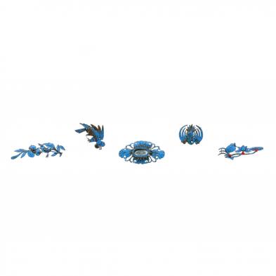a-group-of-chinese-kingfisher-feather-hair-ornaments