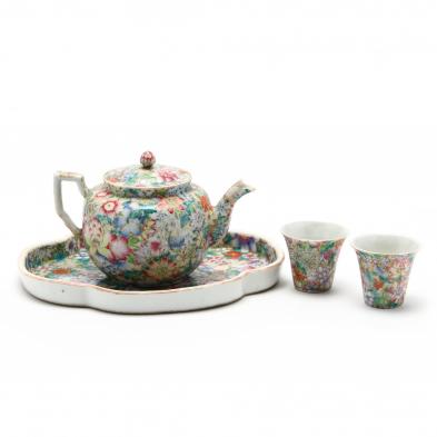 a-chinese-porcelain-millefleurs-tea-set-with-tray