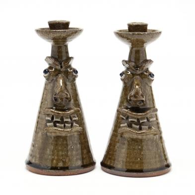 folk-art-candlesticks-a-v-smith-sanford-nc