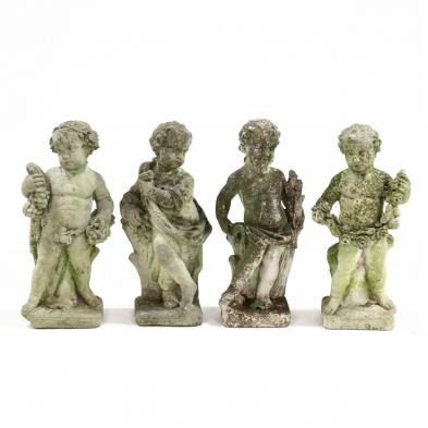 set-of-vintage-cast-stone-four-seasons-garden-figures