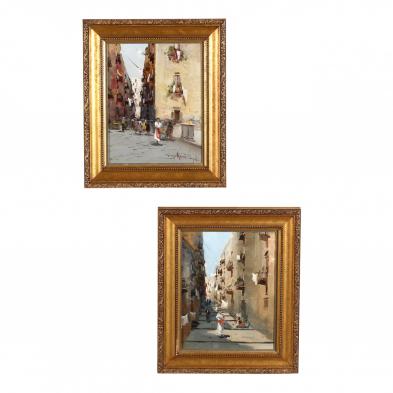 giuseppe-rispoli-italian-1882-1960-pair-of-neapolitan-street-scenes