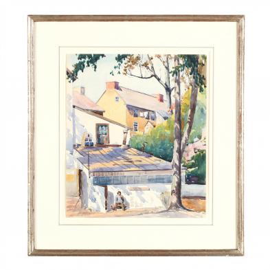 christian-lawton-dull-pa-1902-1982-town-scene-with-resting-figure