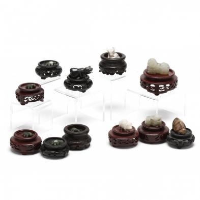 eleven-chinese-small-hardstone-carvings-of-animals