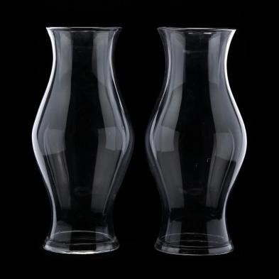 pair-of-blown-glass-hurricane-shades