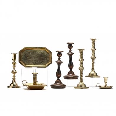 group-of-vintage-candlesticks