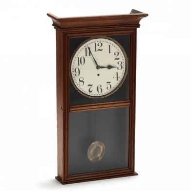 antique-oak-regulator-wall-clock