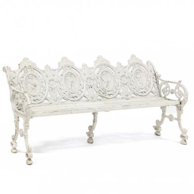 vintage-aluminum-renaissance-revival-garden-bench