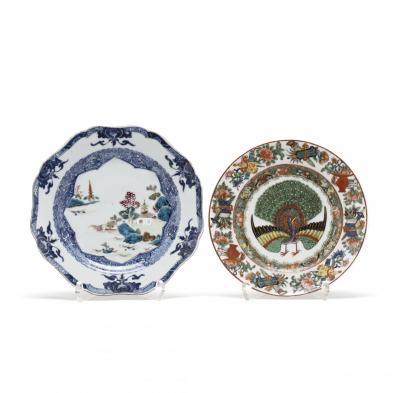 two-chinese-porcelain-plates