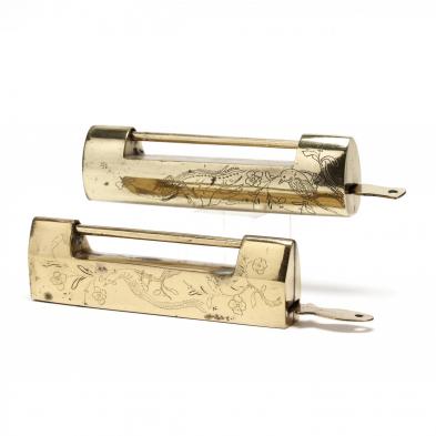 two-chinese-brass-locks