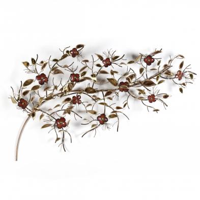 gregory-higgins-20th-century-dogwood-flower-metal-wall-sculpture