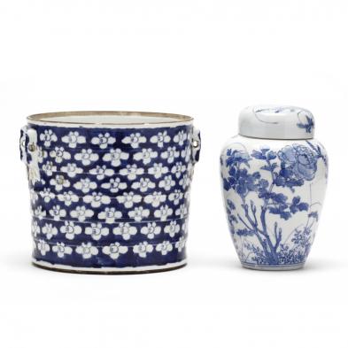 two-chinese-blue-and-white-porcelain-items