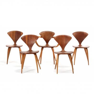 norman-cherner-american-1920-1987-set-of-five-i-cherner-i-chairs