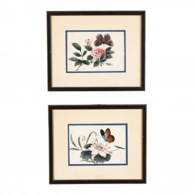 pair-of-antique-chinese-pith-paper-paintings