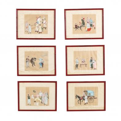 set-of-six-chinese-watercolors-on-silk