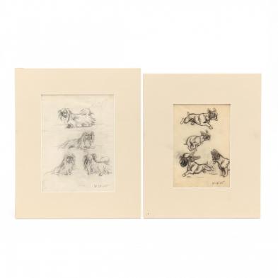 charles-chivot-french-b-1866-two-illustration-studies-of-dogs