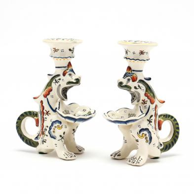 pair-of-french-faience-dragon-form-candlesticks-blois