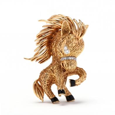 18kt-gold-and-diamond-horse-motif-clip-brooch-french