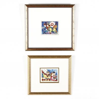 zamy-steynovitz-israeli-polish-1951-2000-two-serigraphs
