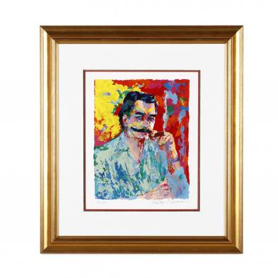 leroy-neiman-american-1921-2012-i-the-artist-leroy-neiman-i-with-book