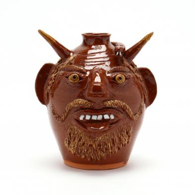 western-nc-folk-pottery-albert-hodge-devil-jug