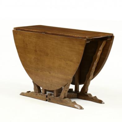 english-arts-and-crafts-oak-drop-leaf-table
